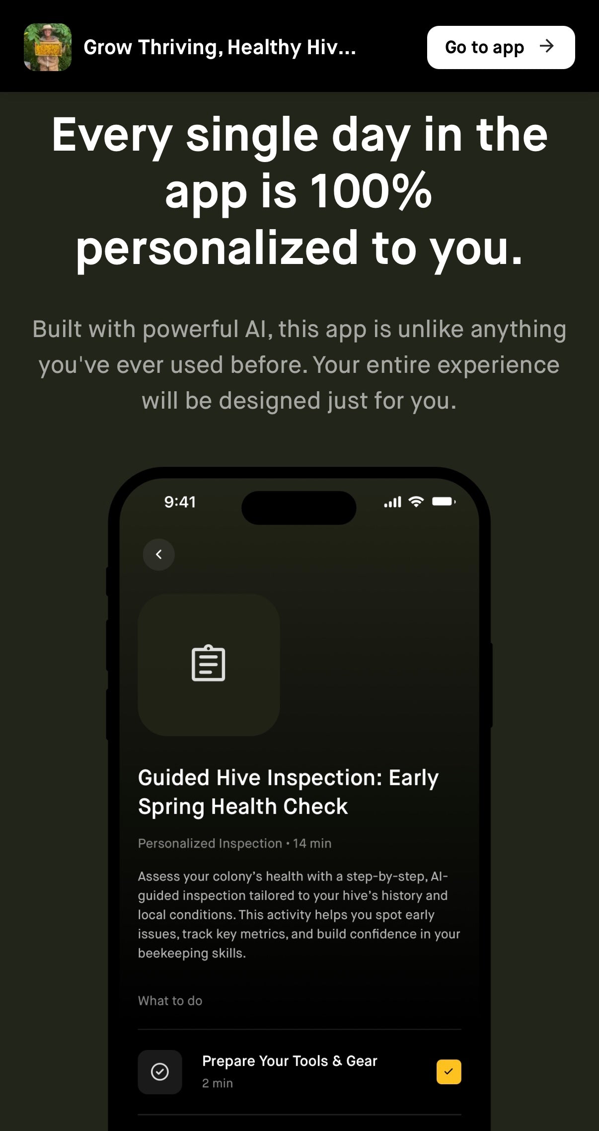 Beekeeper Thrive - Your Beekeeping Mentor in Your Pocket!